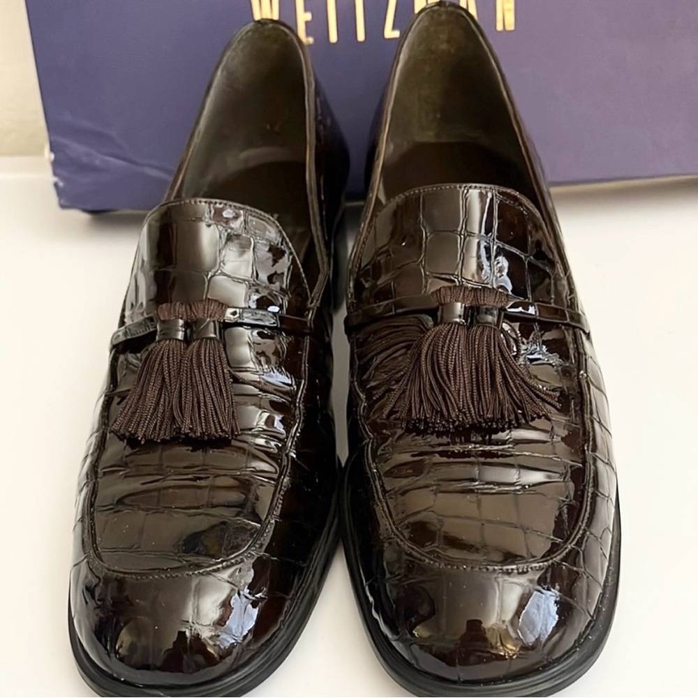 Stuart Weitzman Women’s Brown Loafers Slip-Ons- Size 7.5